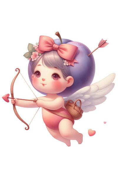 StoryGift Romania Sticker Eticheta 40CM cu un bebelus Cupidon care trage cu arcul, ilustratie, trage cu arcul, a