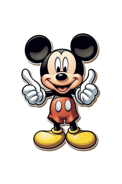 StoryGift Romania Sticker Eticheta 50CM Cu Mickey Mouse, Soricel, Disney, Animat, Disneyland, Magie, cu Margini