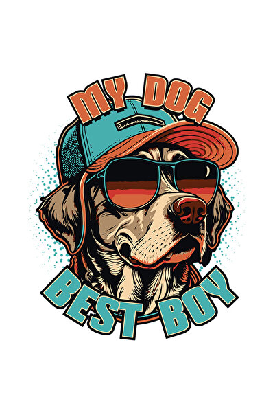 StoryGift Romania Sticker Cu Mesaj In Engleza My Dog Best Boy, Cainele Meu Ce...