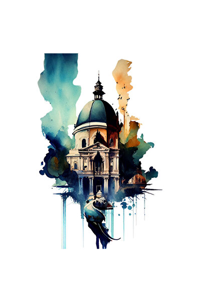 StoryGift Romania Sticker Autocolant 70CM Cu Cladire, Monument, Istorie, Arhi...