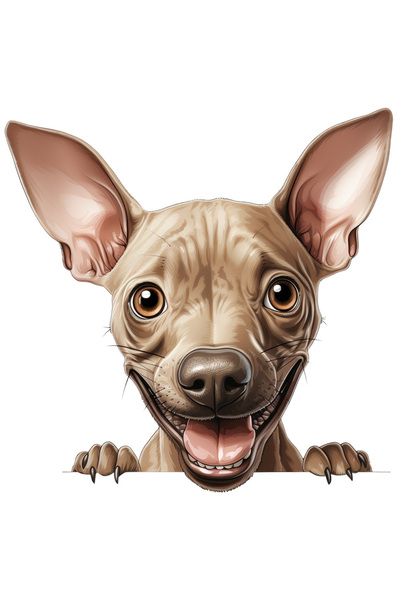 StoryGift Romania Sticker Autocolant 70CM cu un catel vesel, ilustratie, se u...