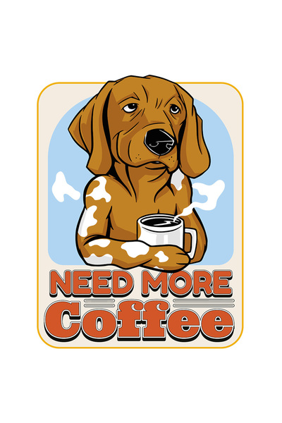 StoryGift Romania Sticker Adeziv 90CM Cu Caine Suparat Si O De Cafea, Text In...