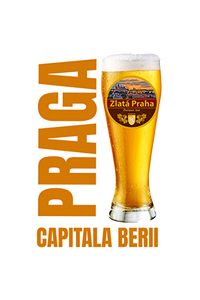 StoryGift Romania Sticker Eticheta 40CM Adeziv Pahar De Bere Aurie Rece Oras ...