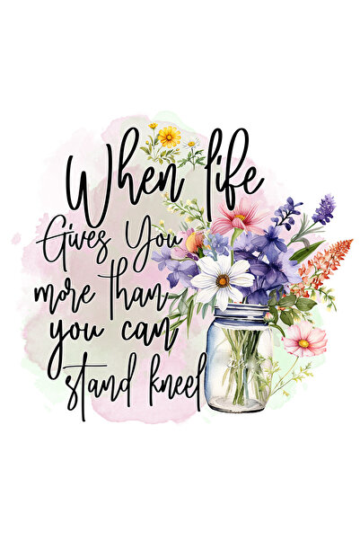 StoryGift Romania Sticker Autocolant 70CM cu mesajul "When life gives you mor...