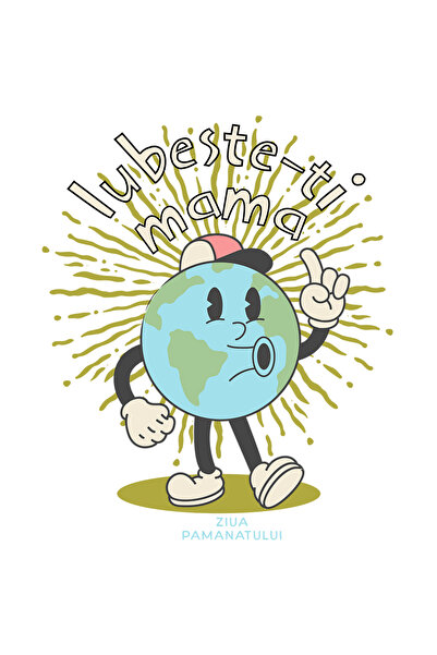 StoryGift Romania Sticker Adeziv 90CM Adeziv iubeste-ti mama ai grija de pama...