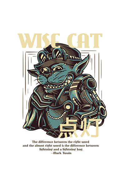 StoryGift Romania Sticker Eticheta 50CM Cu Portret Pisica Cu Palarie Inalta S...