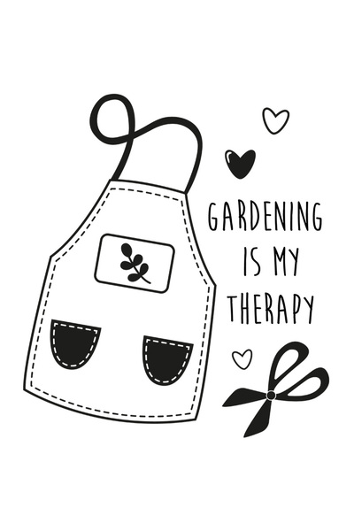 StoryGift Romania Sticker Adeziv 90CM Cu Mesajul Gardening Is My Therapi, Nat...