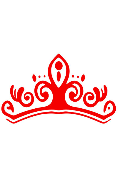 StoryGift Romania Sticker Adeziv 90CM Exterior cu o coroana pentru o femeie care se considera regina , Vinyl Ros