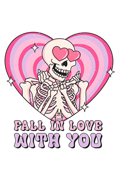 StoryGift Romania Sticker Autocolant 70CM cu mesajul "Fall in love with you",...