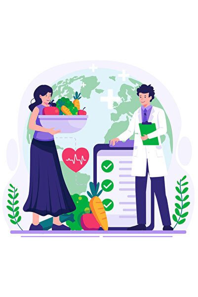 StoryGift Romania Sticker Adeziv 90CM Cu Ziua Sanatatii, Alimentatie, Fructe, Legume, Doctor, cu Margini Albe,