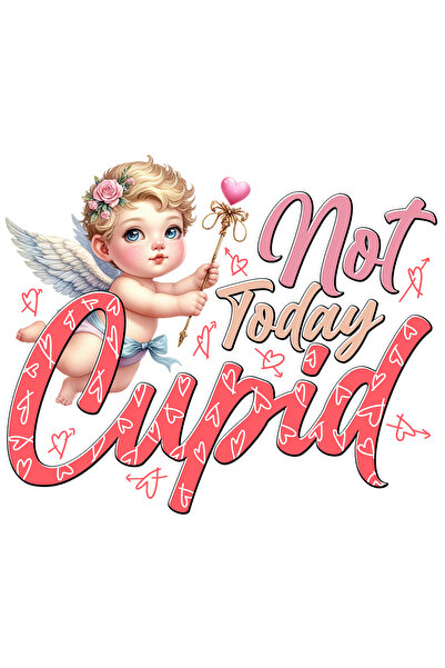 StoryGift Romania Sticker Adeziv 90CM cu ingerasul Cupidon cu mesajul "Not to...