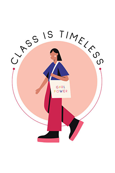 StoryGift Romania Sticker Autocolant 70CM Cu Mesaj Motivational Class Is Time...