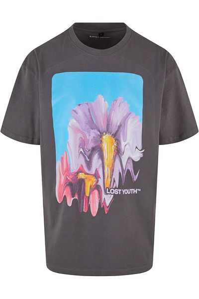 Lost Youth Herren LY TEE - BLURRED FLOWERS