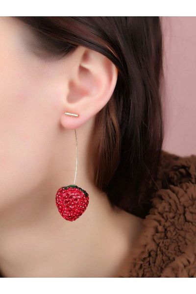 MioArt Women's Earrings Trend Strawberry Earrings