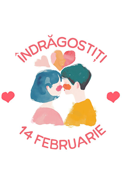 StoryGift Romania Sticker Adeziv Cuplu Indragostiti 14 Februarie Iubire Cu Ma...