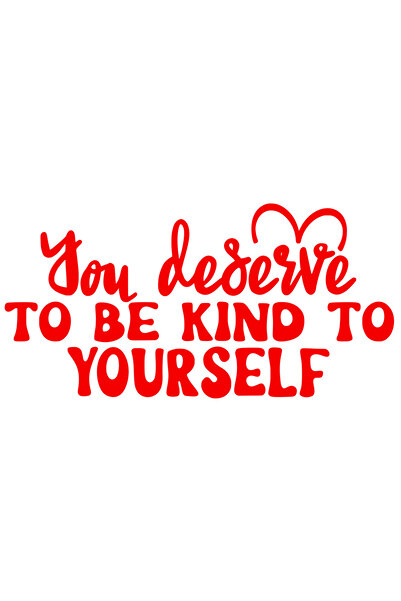 StoryGift Romania Sticker Autocolant 70CM Exterior cu mesajul "Tu meriti sa f...