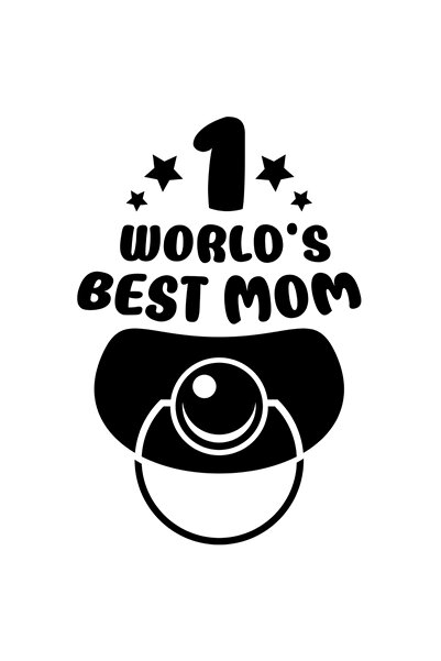 StoryGift Romania Sticker Eticheta 40CM Cu Text In Engleza 1 World's Best Mom...