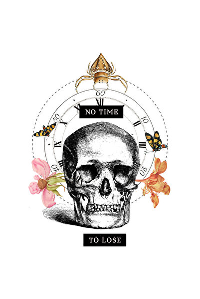 StoryGift Romania Sticker Autocolant 70CM Cu Mesaj In Engleza No Time To Lose...