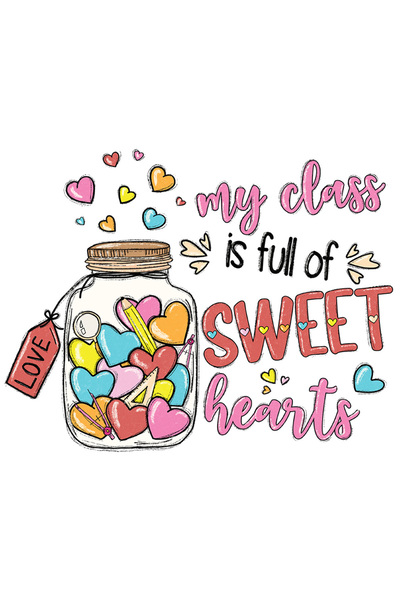 StoryGift Romania Sticker Eticheta 40CM cu mesajul "My class is full of sweet...