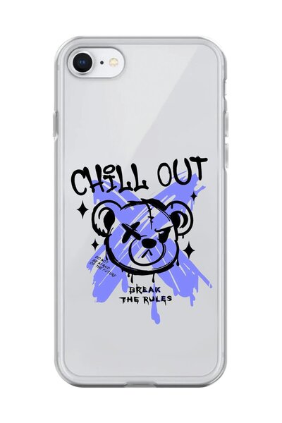 Dali Design حافظة شفافة متوافقة مع هاتف iPhone 8 بتصميم Graffiti 8