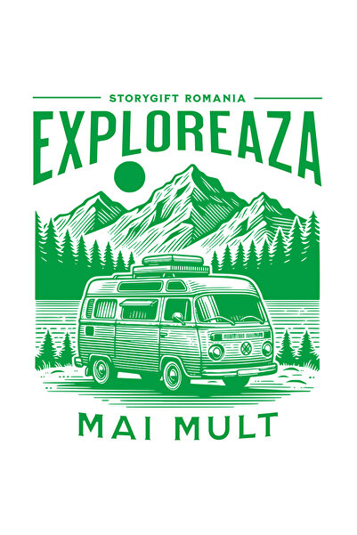 StoryGift Romania Sticker Adeziv 90CM Adeziv exploreaza mai mult caravana rul...