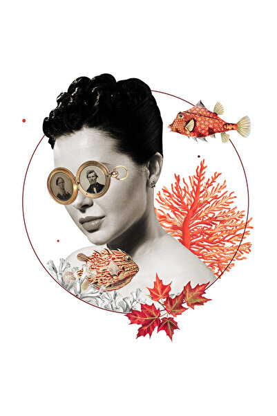 StoryGift Romania Sticker Adeziv 90CM Personalizata Colaj Portret, Fata Alb-N...