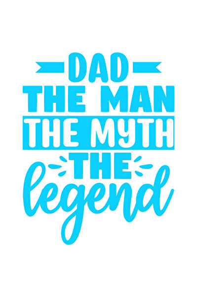 StoryGift Romania Sticker Exterior cu textul "Dad, the man, the myth, the leg...