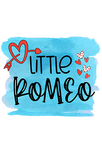 StoryGift Romania Sticker Eticheta 40CM cu mesajul "Little Romeo", micul, sag...