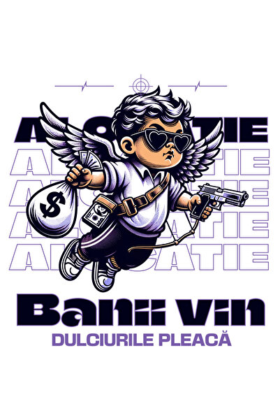 StoryGift Romania Sticker Autocolant 70CM Adeziv inger copil alocatie bani vi...