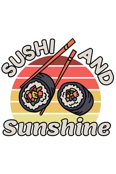 StoryGift Romania Sticker Adeziv 90CM Personalizata Pentru Iubitorii de Sushi Cu Mesajul Motivational in Engleza