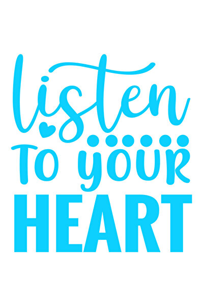 StoryGift Romania Sticker Adeziv 90CM Exterior cu mesajul "Listen to your hea...