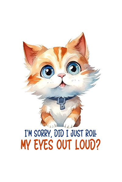 StoryGift Romania Sticker Adeziv 90CM cu pisicuta vesela cu ochi albastri cu ...