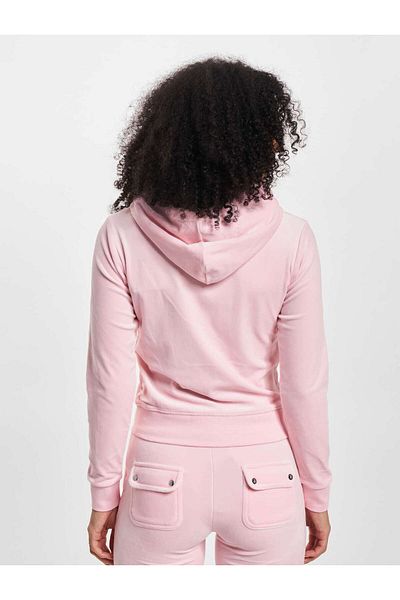 Juicy Couture Damen Zip Through Hoodie With Zip Pull & Jc