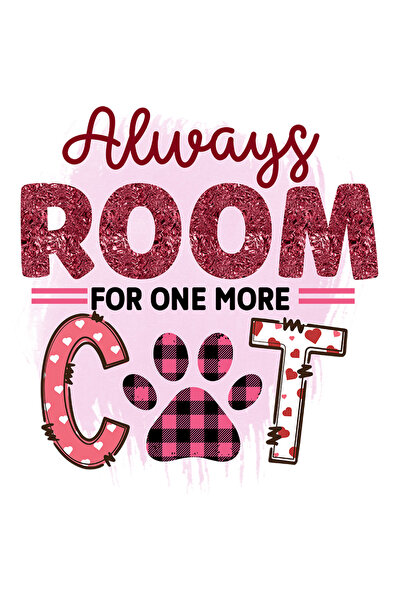 StoryGift Romania Sticker Cu Mesajul "always Room For One More Cat", Mereu Lo...