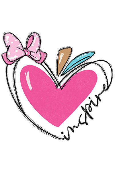 StoryGift Romania Sticker Adeziv 90CM cu mesajul "Inspire", ilustratie, scoal...