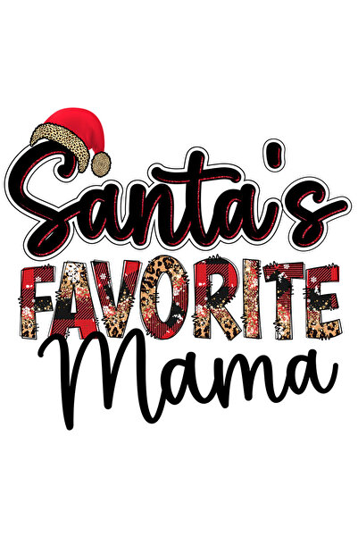 StoryGift Romania Sticker Autocolant 70CM cu mesajul "Santa's favorite mama",...