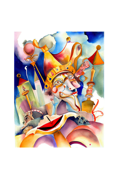 StoryGift Romania Sticker Adeziv 90CM Cu Priveliste Din Basme Stin Venetin Ma...