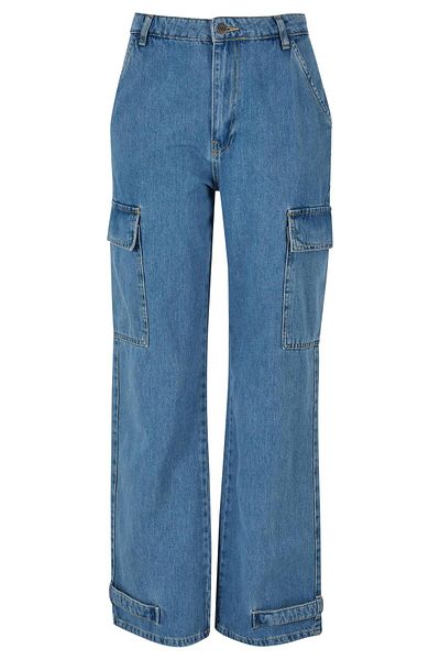 DEF Damen Cargo Pants Denim