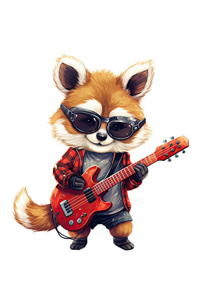 StoryGift Romania Sticker Autocolant 70CM cu un urs Panda Rosu care canta la ...