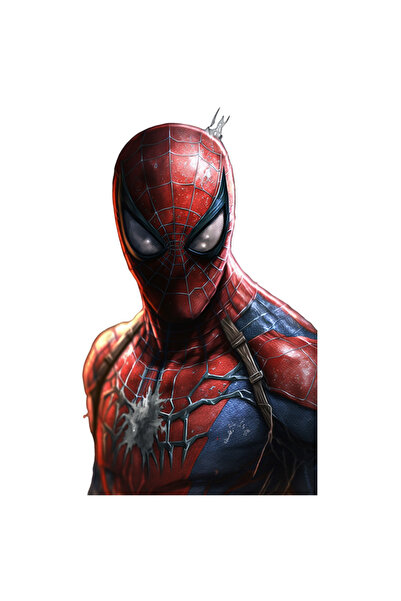 StoryGift Romania Sticker Eticheta 40CM cu Portret Supererou Realist, Spiderman, Custom de Spiderman Clasic, Mar