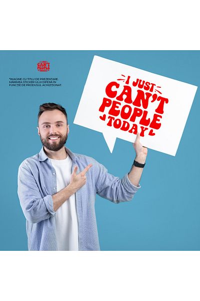 StoryGift Romania Sticker Eticheta 50CM Exterior cu inimioare pentru cei care chiar nu pot suporta oamenii astaz