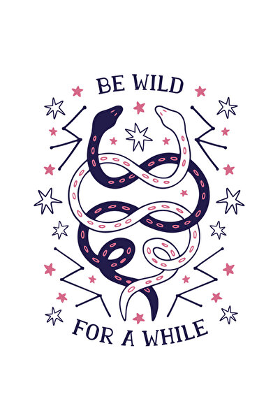 StoryGift Romania Sticker Eticheta 50CM Cu Mesaj In Engleza Be Wild For A Whi...