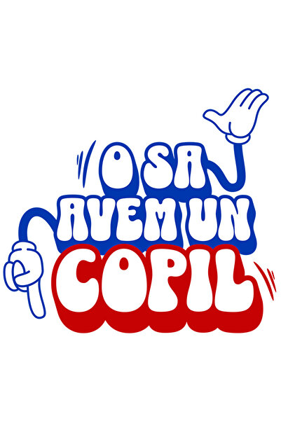 StoryGift Romania Sticker Eticheta 40CM cu Maini Stil Mickey Mouse Deget Aratat In Jos Text O Sa Avem Un Copil c