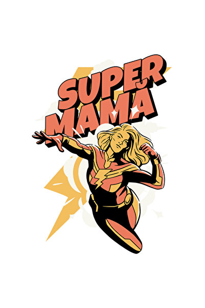 StoryGift Romania Sticker Eticheta 40CM Adeziv Super Mama, femeie puternica, ...