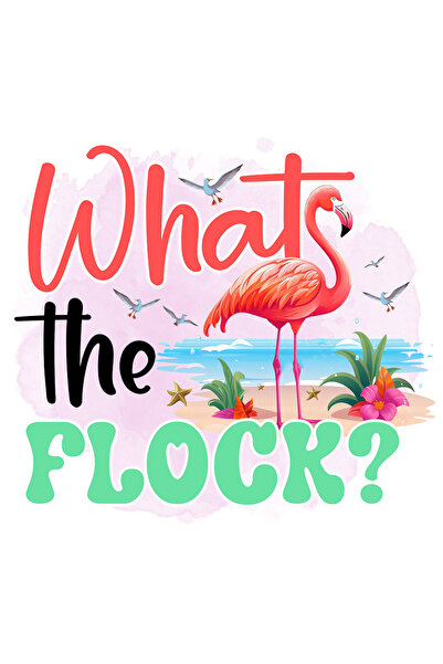 StoryGift Romania Sticker Autocolant 70CM cu mesajul "What's the flock?", var...
