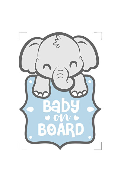 StoryGift Romania Sticker Adeziv 90CM Cu Text in Engleza Baby on Board, Copii...