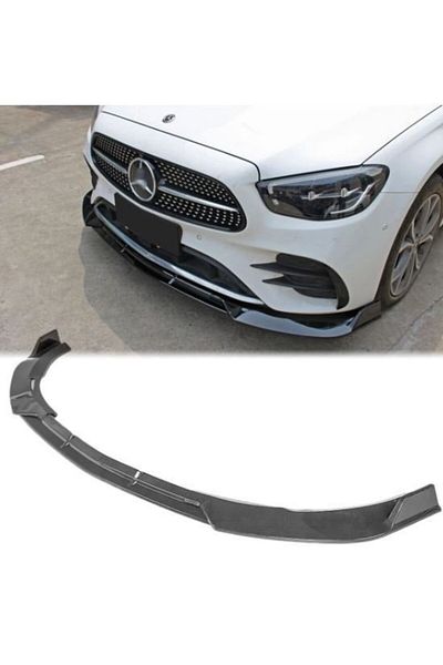 autogp Mercedes W213 Front Bumper Lower Lip 3 Pieces with Ears 2021 E Class