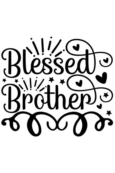 StoryGift Romania Sticker Eticheta 40CM Exterior cu inimioare si stelute pentru un frate binecuvantat - respect