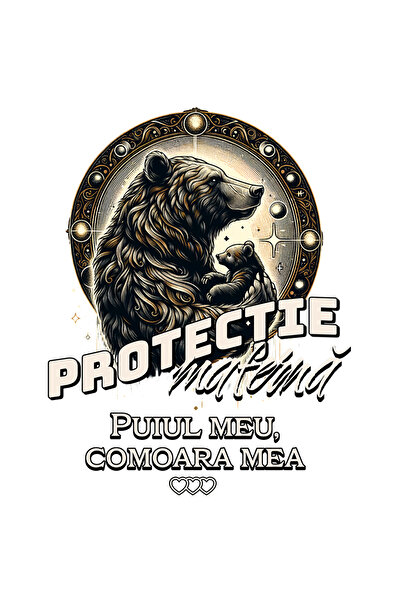 StoryGift Romania Sticker Eticheta 50CM Adeziv Protectie materna. Puiul meu, ...