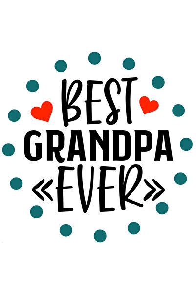 StoryGift Romania Sticker Autocolant 70CM Cu Text In Engleza Best Grandpa Eve...